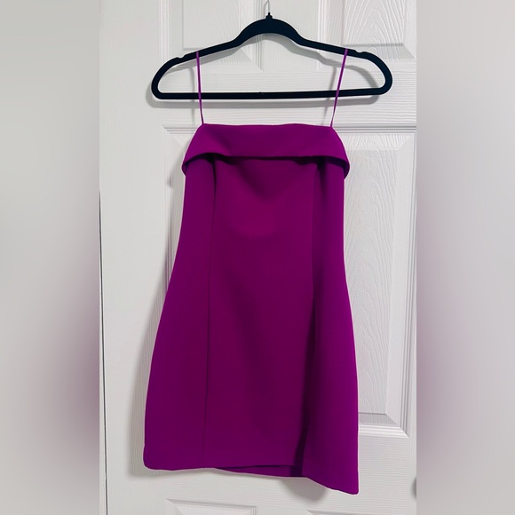 Dynamite Vibrant Pink Strapless Dress - Picture 2 of 5